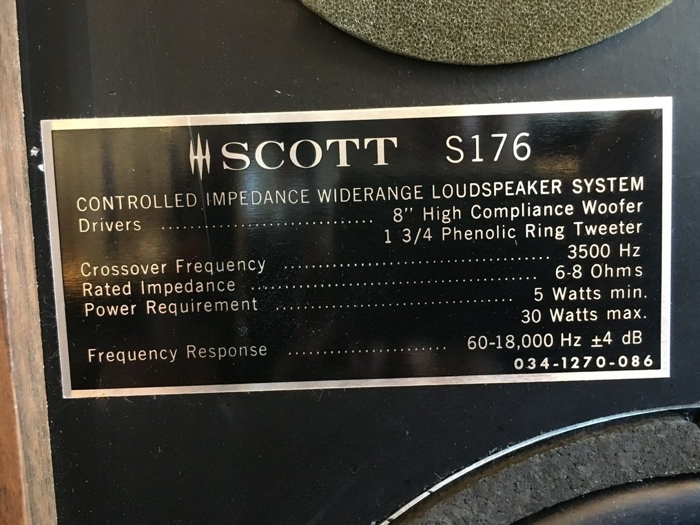 H.H. Scott - S-176 Speaker set #3.2