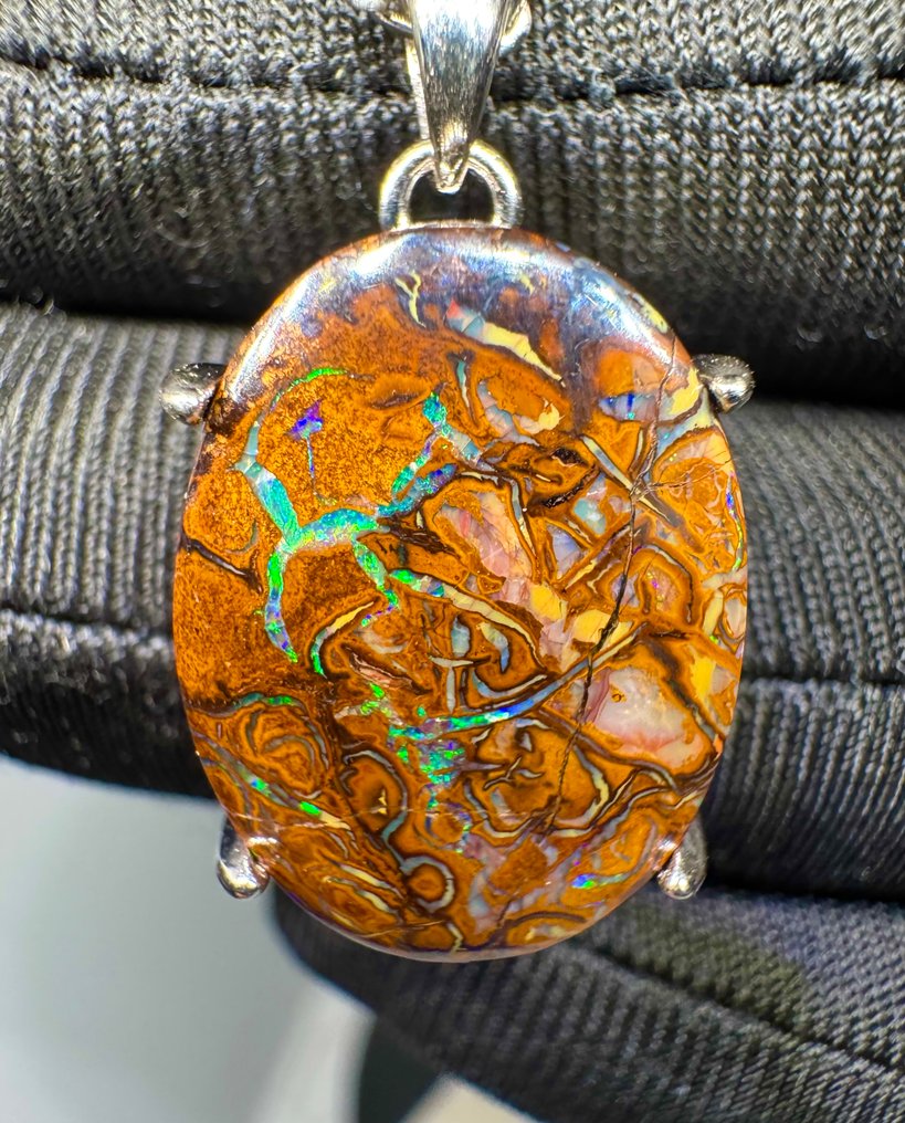 Οπάλιο Κρεμαστό κόσμημα - Ύψος: 29 mm - Πλάτος: 14 mm- 3.6 g - (1) #1.0