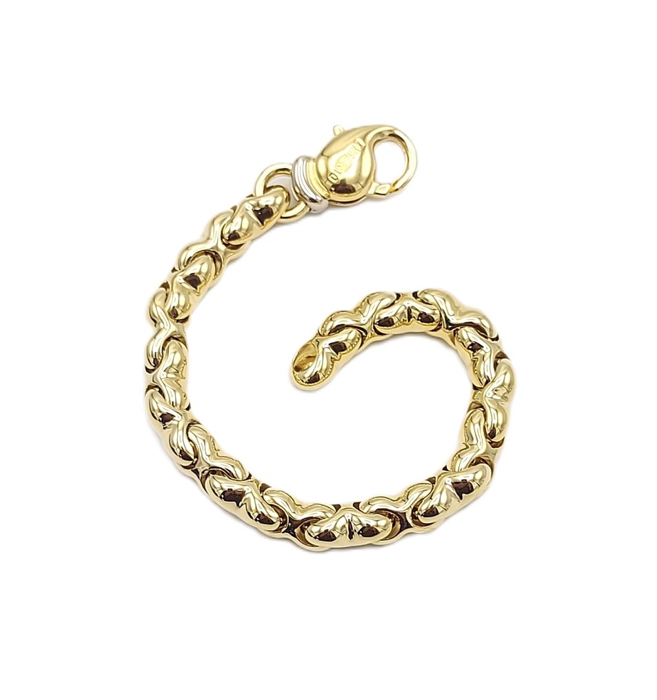 手镯 - 18K包金 黄金, 白金 #1.0