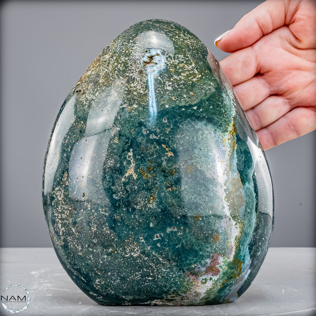 Natural, rare Ocean Jasper freeform Multilayered play of colors and extraordinary depth structure.- 2881.65 g #1.0