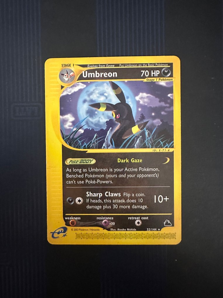 Pokémon - 1 Card - Umbreon 32/144 Secreto raro - Various sets #1.0