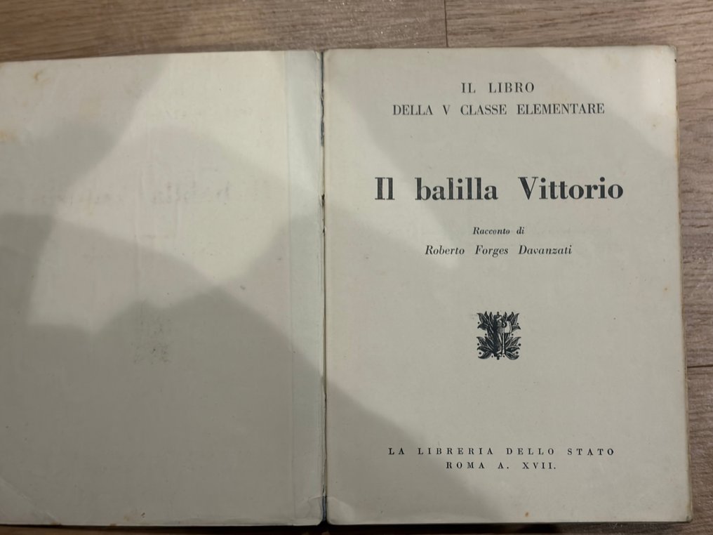 Mussolini - Ventennio - Libro e diploma epoca fascista Balilla - 1938 #3.2