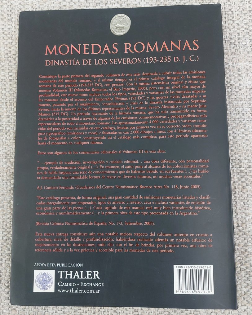 Damian R. Salgado - Monedas Romanas. Dinastía de los Severos - 2011 #1.0