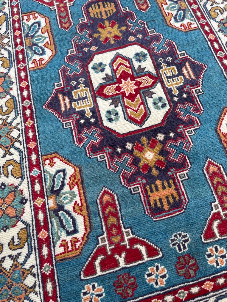 Fine Afghan shawl - new - unused - hand-knotted - wool - new - Carpet - 146 cm - 97 cm #1.0