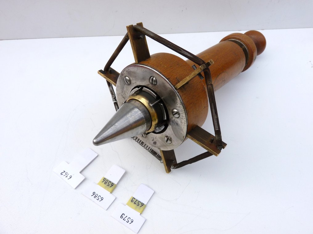 Very rare equipment for pigeon racing enthusiasts: BENZING Original Brevete, racing clock and ring - Working tool #1.0