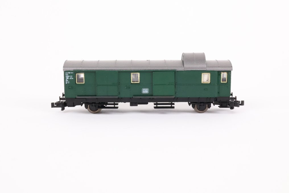 Fleischmann N - 8060/8061/8062 - Model train passenger carriage (4) - Donderbus carriages 1st, 2nd class and luggage - DB #4.3