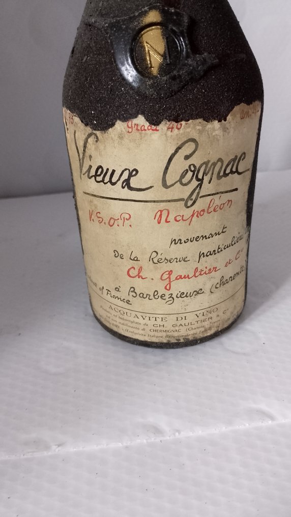 Ch. Gaultier - Vieux Cognac de la Réserve Particulière VSOP Napoléon - b. 1960s, 1970s - 0.75 Ltr #3.2