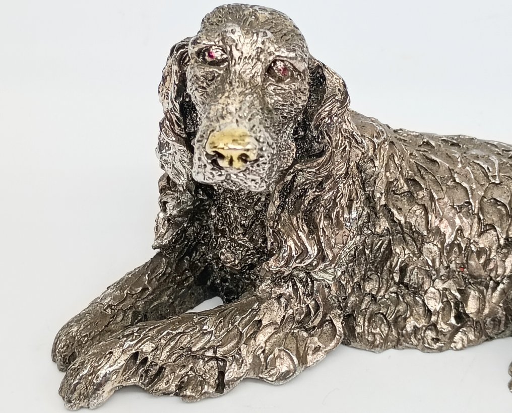 Figură în miniaturală - Cocker Spaniel - .925 argint #2.1