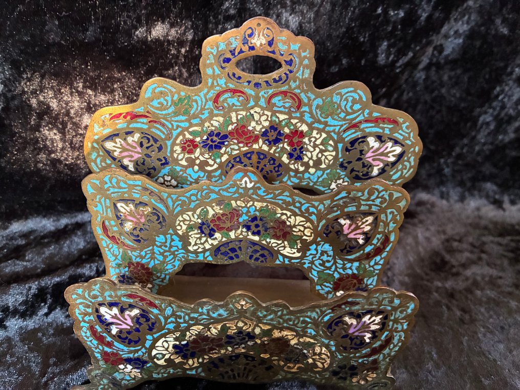 Θήκη επιστολών - Μπρούντζος - Cloisonné θήκη γραμμάτων #1.0