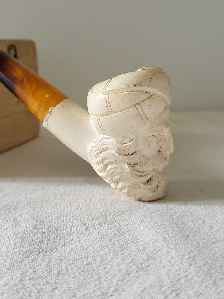 Pipe sculptée (portrait oriental) - Bez ceny minimalnej
 - Fajka Meerschaum - ecume de mer #1.0