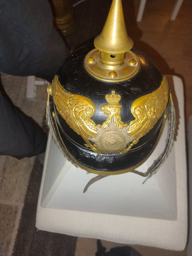 Saksa - Armeijan/Jalkaväki - Sotilaan kypärä - Preussilainen Pickelhaube - 1913 #1.0