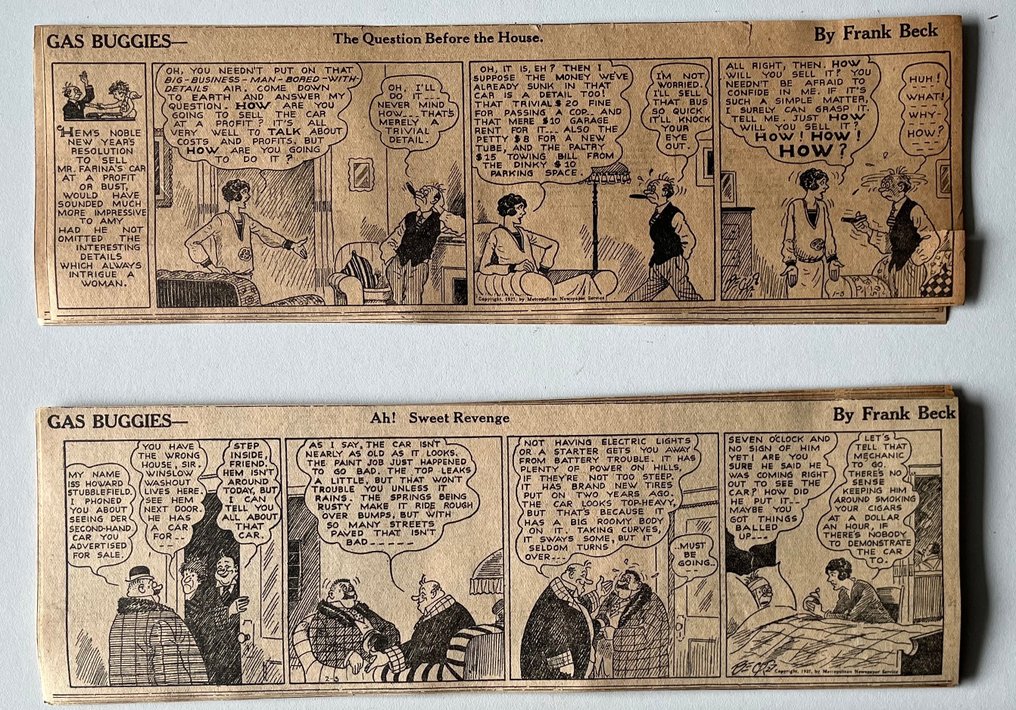 Gas Buggies - Full year of dailies - 256 Newspaper strips - 1927 #2.1