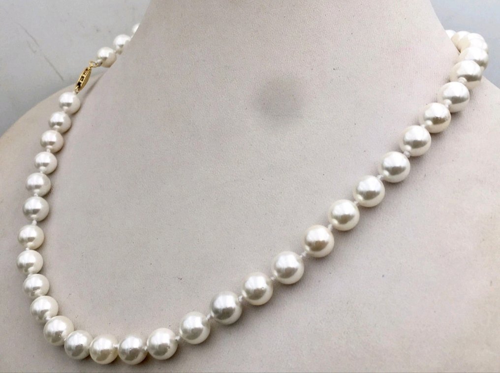 Nessuna prezzo di riserva: Collana di perle di Akoya da 110,15 carati . - Altezza: 6 mm - Larghezza: 6 mm- 22.03 g - (1) #1.0