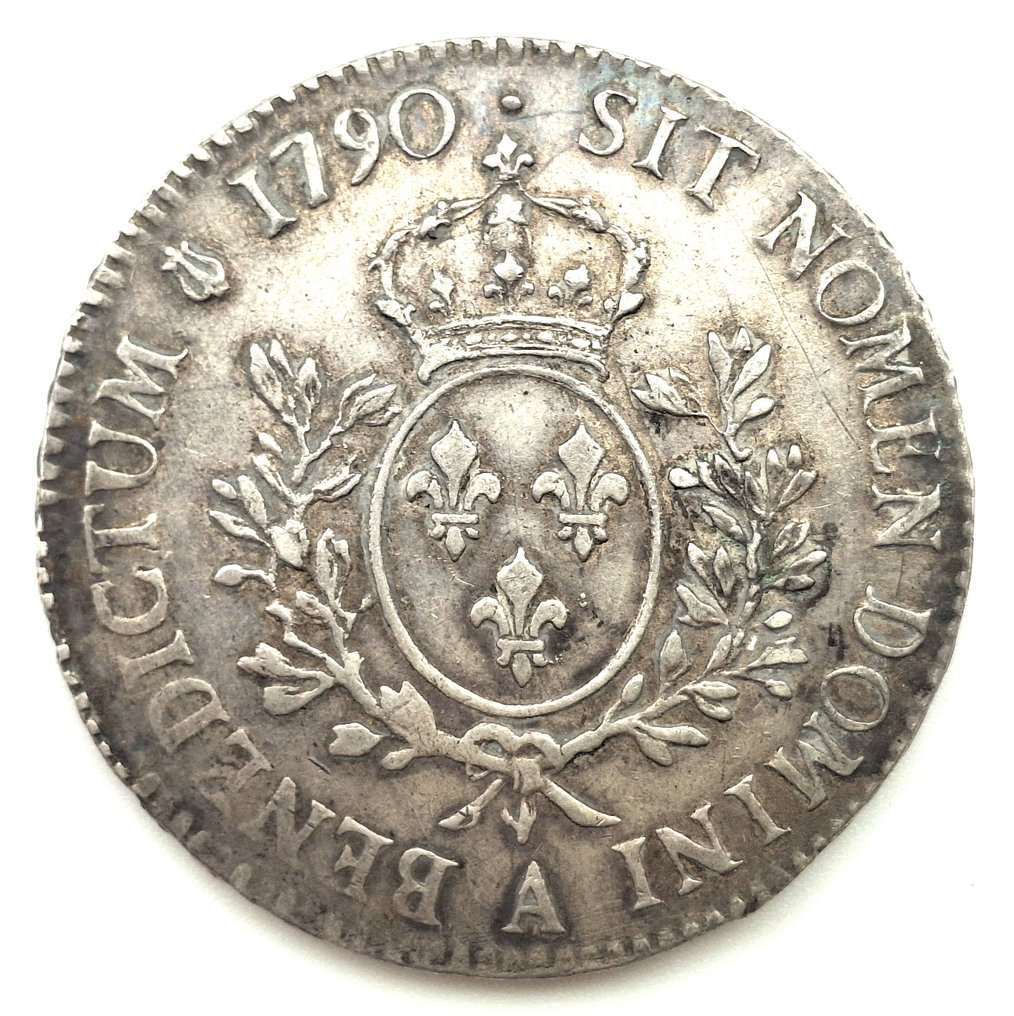 Frankrijk. Louis XVI (1774-1792). Ecu 1790-A, Paris (Zonder Minimumprijs) #1.0