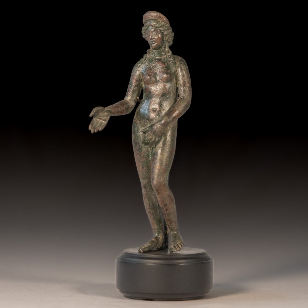 古罗马,帝国 黄铜色 维纳斯的雕像,5.1 厘米 x 16.5 厘米 - 前苏富比拍卖行 #1.0