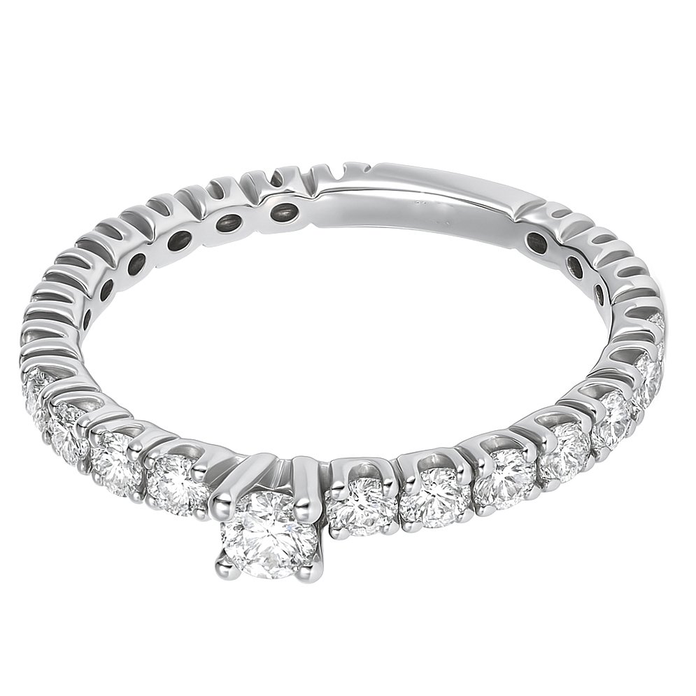 Δαχτυλίδι - 18 καράτια Λευκός χρυσός - 0.96ct. tw. Διαμάντι (Φυσικό) #2.1