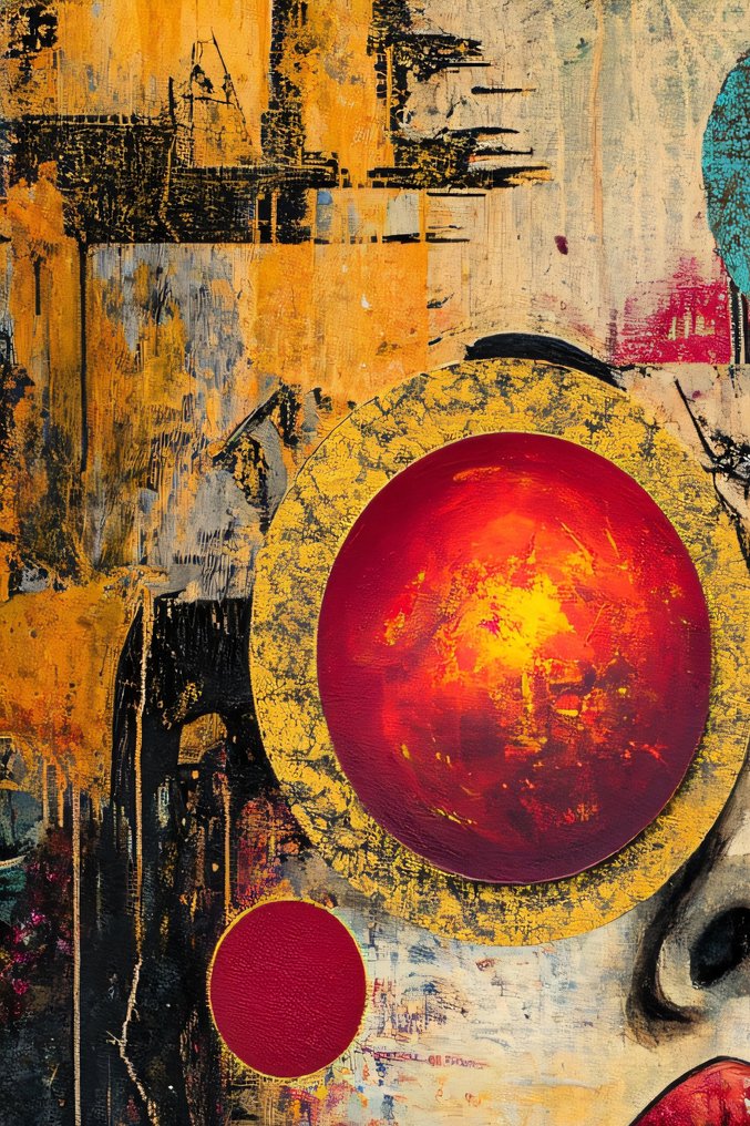 Felix van Horst - Crimson Circles (XXL) #3.2