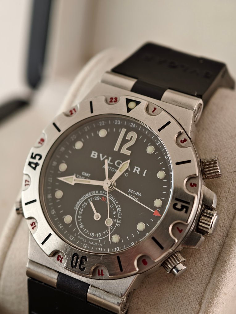 Bvlgari - Scuba Diagona GMT - No Reserve Price - SD38S8MT - Men - 2000-2010  #1.0