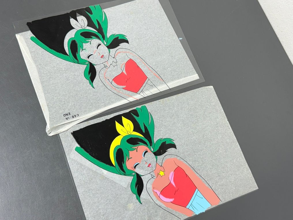 Kitty Films - 2 x Original publicity cels, in progress - Urusei Yatsura (1981/86) #1.0
