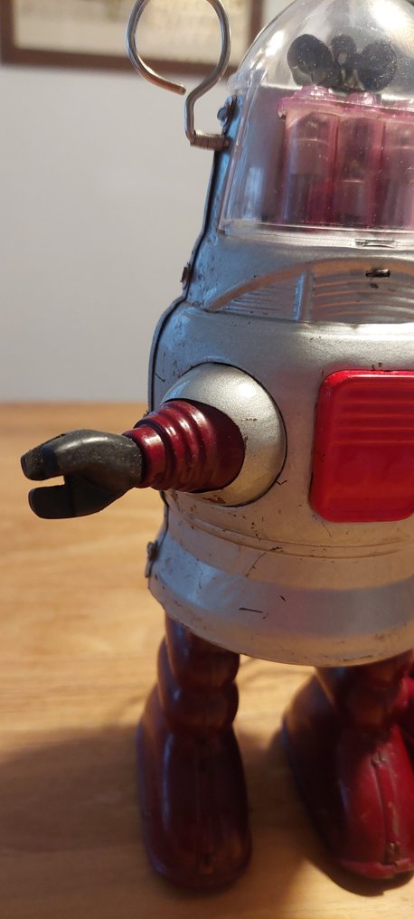 Toy Nomura  - Toy robot Remote Control Piston Action Robot Battery Operated Toy, Unboxed - 1950-1960 - Japan #1.0