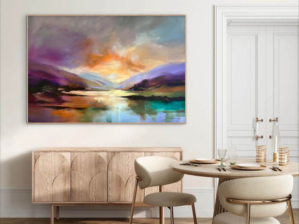 Ellis Hollering - Golden Valley - XXL Abstract landscape #1.0