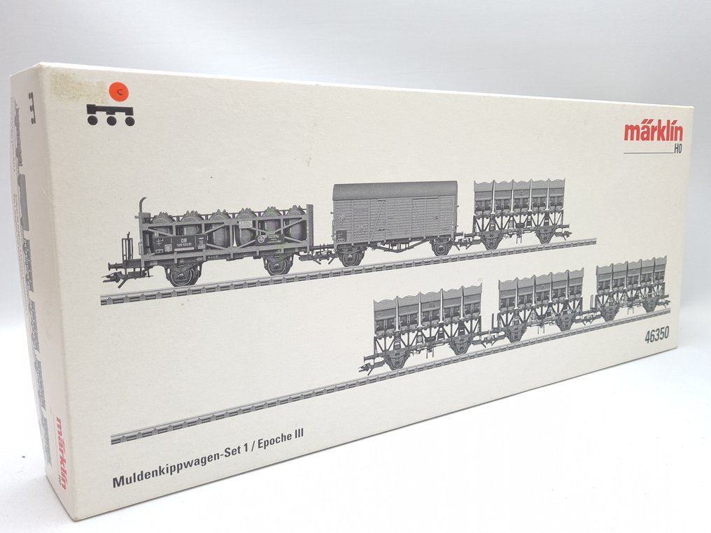 Märklin H0 - 46350 - 模型貨運火車組合 (1) - 六件套货车“倾卸车” - DB #1.0