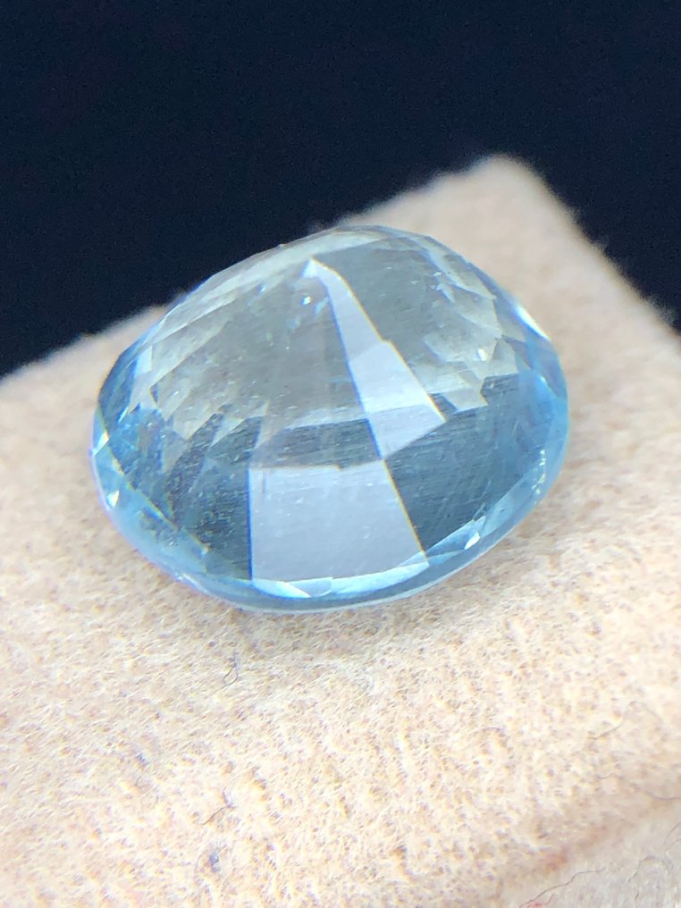 没有保留价 - 1 pcs  蓝色 海蓝宝石  - 3.86 ct - 国际有色宝石协会（ICA GemLab） - 美丽的作品 #2.1