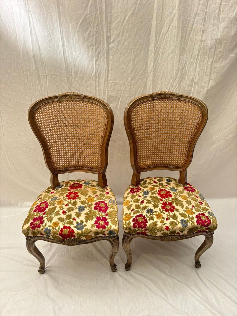 Poltrona - Poltrone con figure di fiori - Legno #1.0