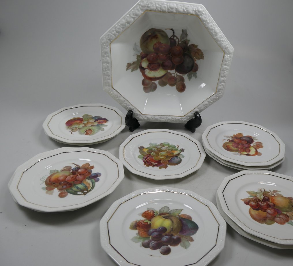 Rosenthal - 大淺盤 (12) - 瓷器 - 甜点壳套组 #3.2