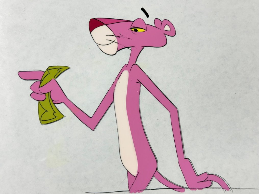 DePatie & Friz Freleng - Original animation cel and drawing of Pink Panther - The Pink Panther Show #1.0