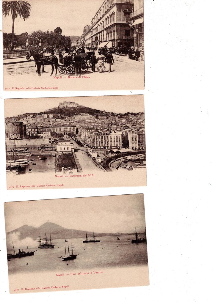 意大利 - 城市和景观, 海事, 城堡和纪念碑, 景观 - 那不勒斯 - 明信片 (67) - 1900-1930 #1.0