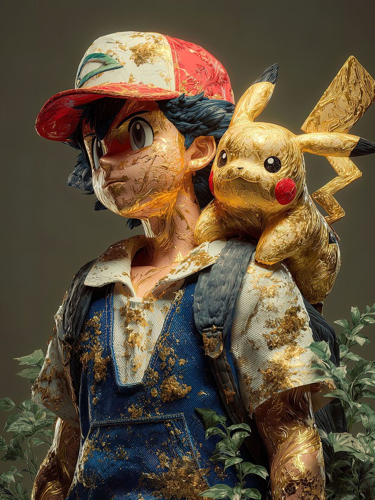 yamila - Ash y Pikachu: Resiliencia Dorada (Kintsugi Pop) #1.0