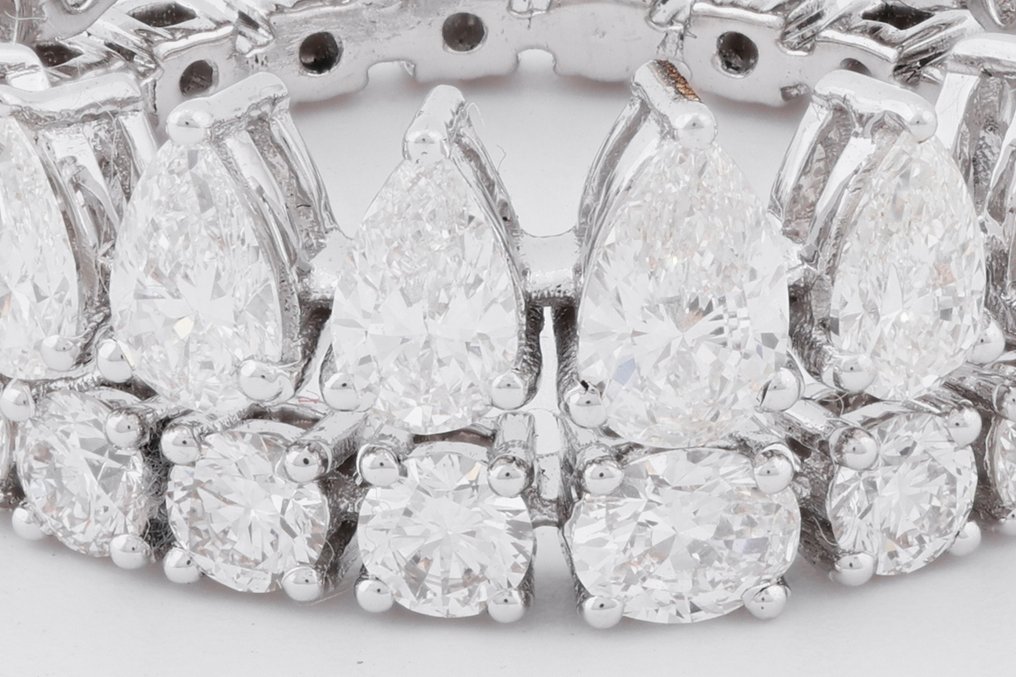 戒指 - 18K包金 黄金, 镀铑 -  1.68ct. tw. 钻石 (天然) #3.2