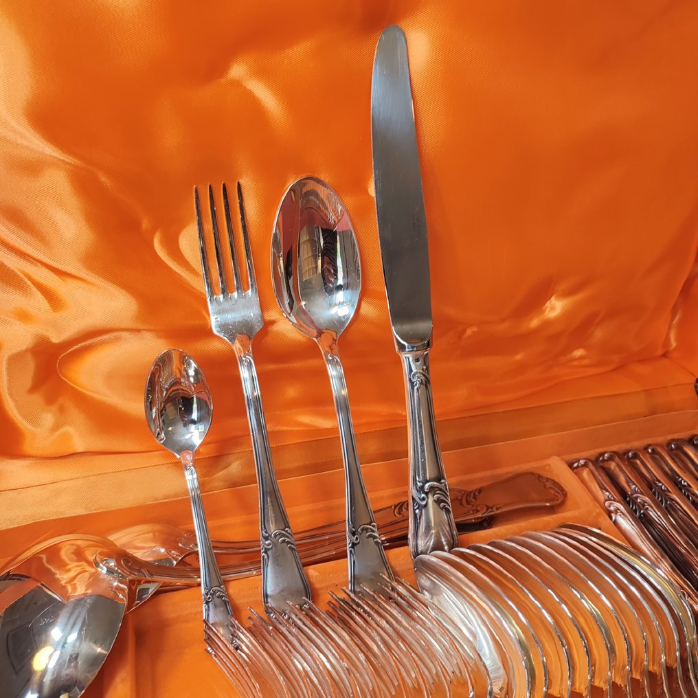 Guy Degrenne - Cubertería para 12 (51) - Estilo Luis XV - Inox massif 18/10 #1.0