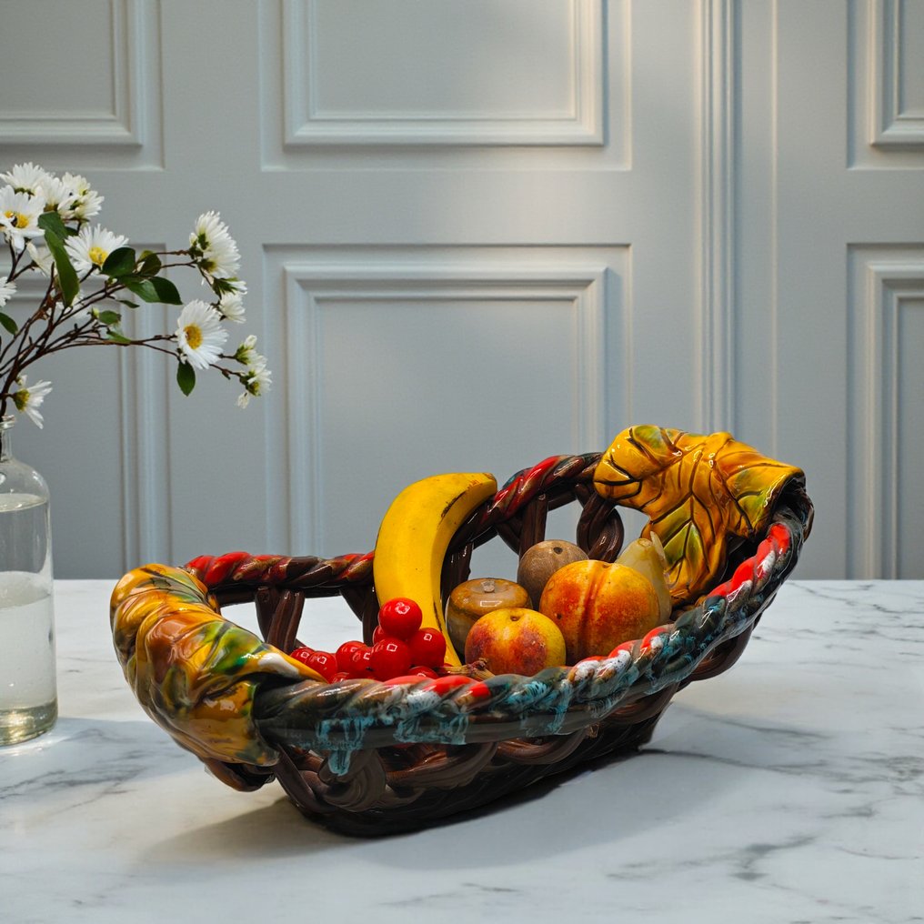 Vallauris - Frugtkurv - Keramik, Forskellige slags sten #1.0