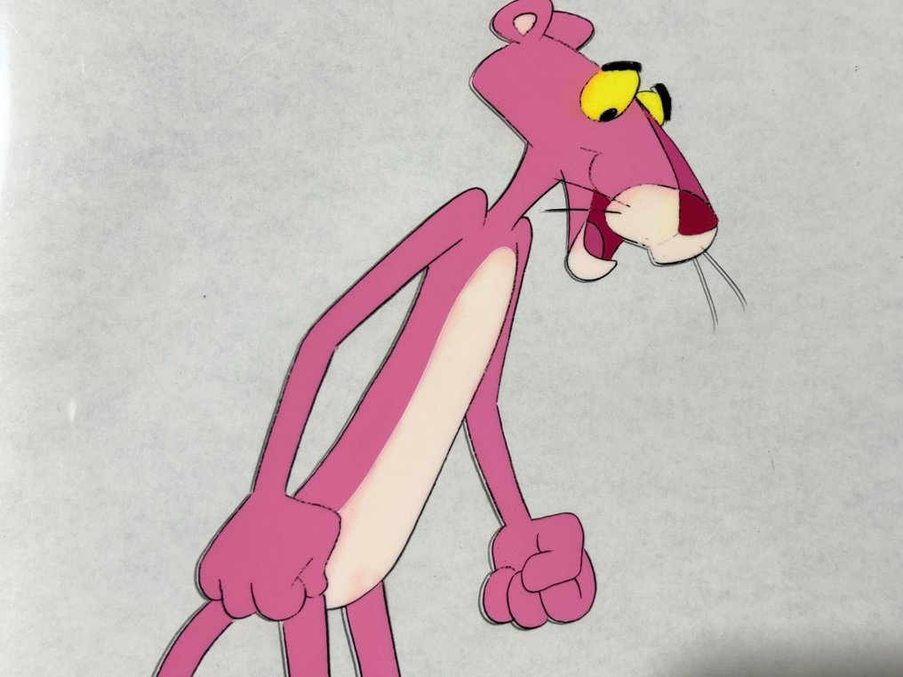DePatie & Friz Freleng - Original animation cel and drawing of Pink Panther - The Pink Panther Show #2.1