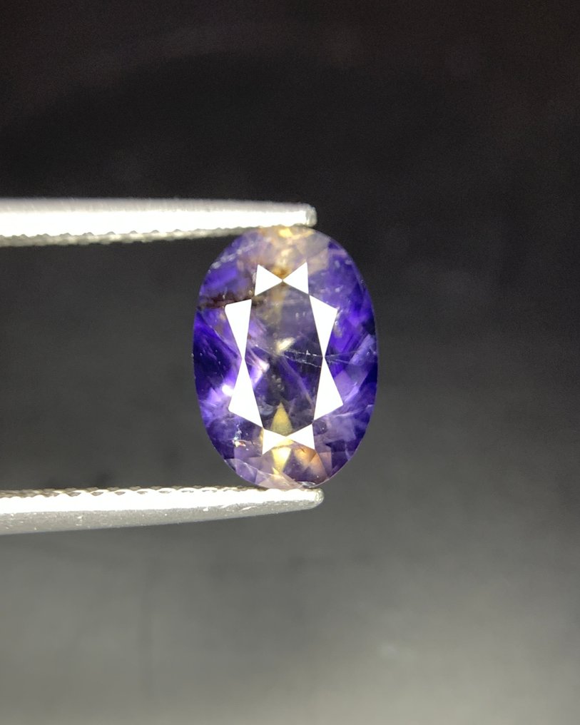 χωρίς τιμή ασφαλείας - 1 pcs Μωβ, Καφέ Διάφοροι πολύτιμοι λίθοι - 2.10 ct - Gem Report Antwerp (GRA) - Φυσικός διχρωμικός αλκαλικός #4.3