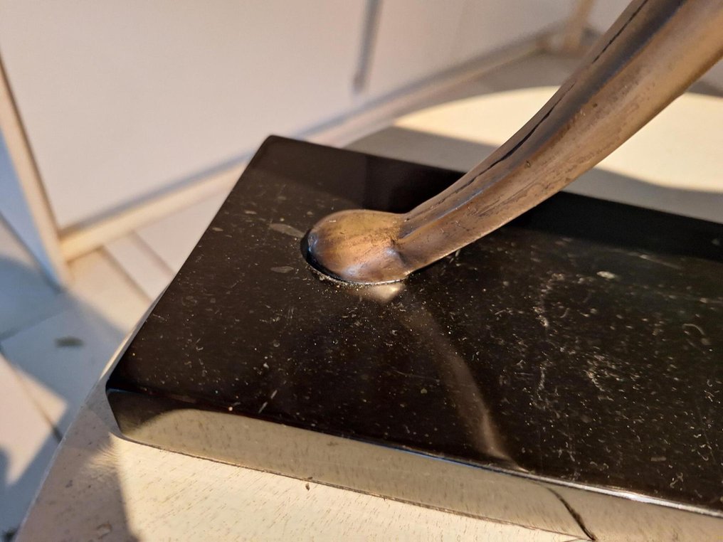 Statue, Paard - 37 cm - Kupfer, Marmor #4.3