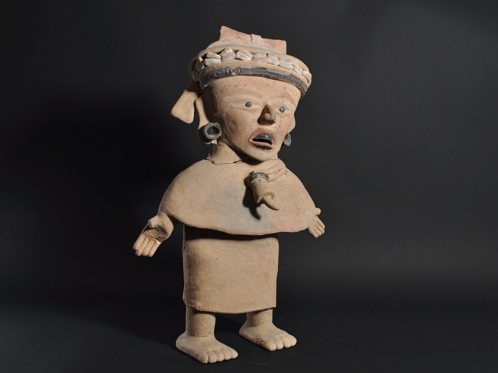 Προκολομβιανός - Βερακρούζ Κεραμικό Ανδριάντας με τεστ TL και Ισπανική Άδεια Εισαγωγής. - 47.4 cm #2.1