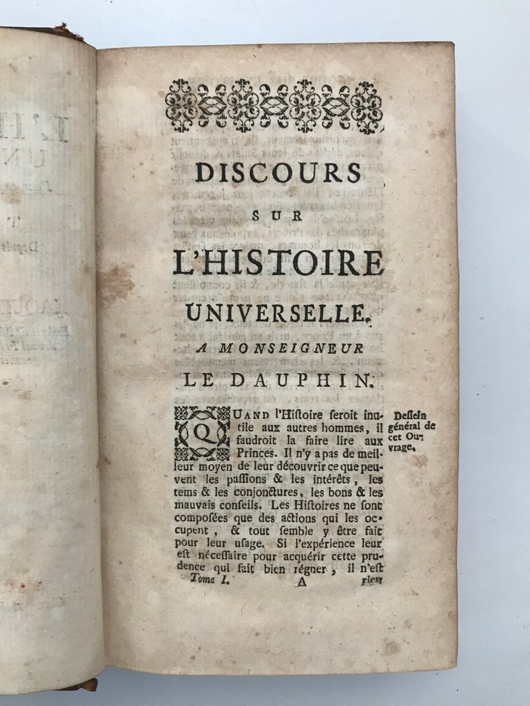 Jacques Benigne Bossuet - Discours Sur L'Histoire Universelle, Pour Expliquer la suite de la Religion & Les Changemens des - 1753-1755 #4.3