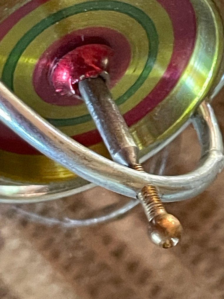 Gyroscope - Chrome, Cuivre - Ancien gyroscope fin XIXe #1.0