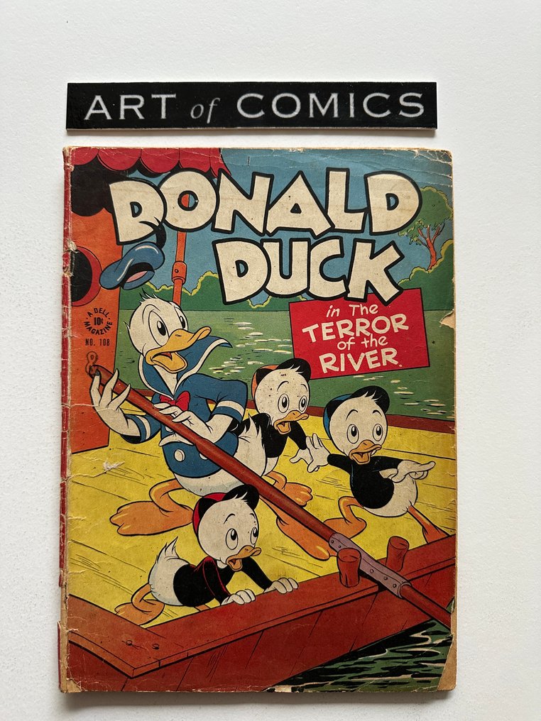Four Color #108 - Walt Disney's Donald Duck - in the Terror of the River - 1 Comic - First edition - 1946 #1.0