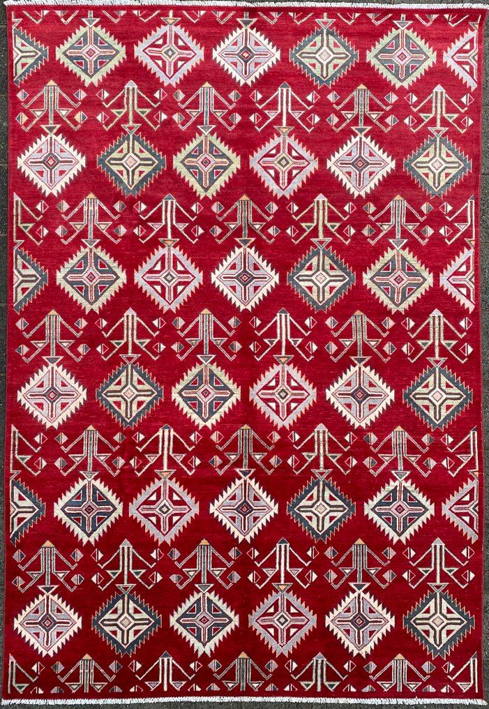 Δημιουργικό έργο Ikat χαλί - αχρησιμοποίητο - Χαλί - 296 cm - 203 cm #1.0