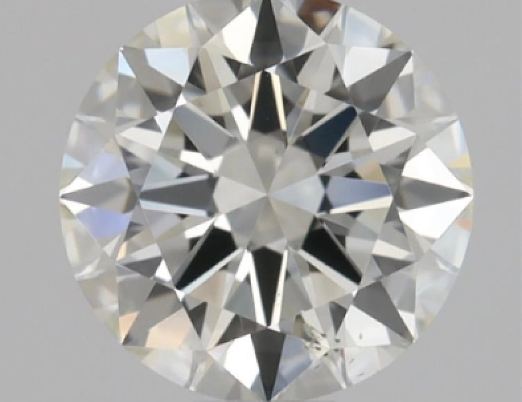 1 pcs 钻石 (天然) - 0.60 ct - 圆形 - J - SI2 微内含二级 - 美国宝石研究院(GIA) #1.0