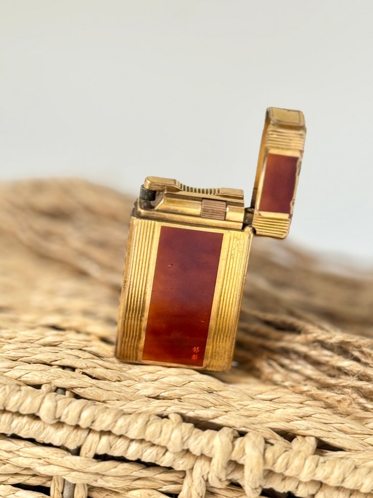 S.T. Dupont - Line 1 Laque de chine - Fără preț de rezervă - Brichetă de buzunar - Placat cu aur #2.1