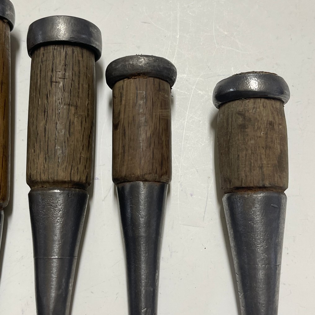 Tataki Oire Nomi - Chokokuto | Super Finish Bench Chisels Carving Set of 10 - 工作工具 (10) 老式 - 日本木工雕刻 #3.2