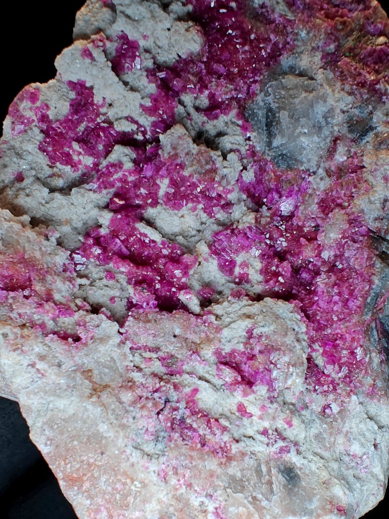 Cobaltoan Calcite & Malachite Crystals on matrix - Height: 7 cm - Width: 7 cm- 326 g #4.3