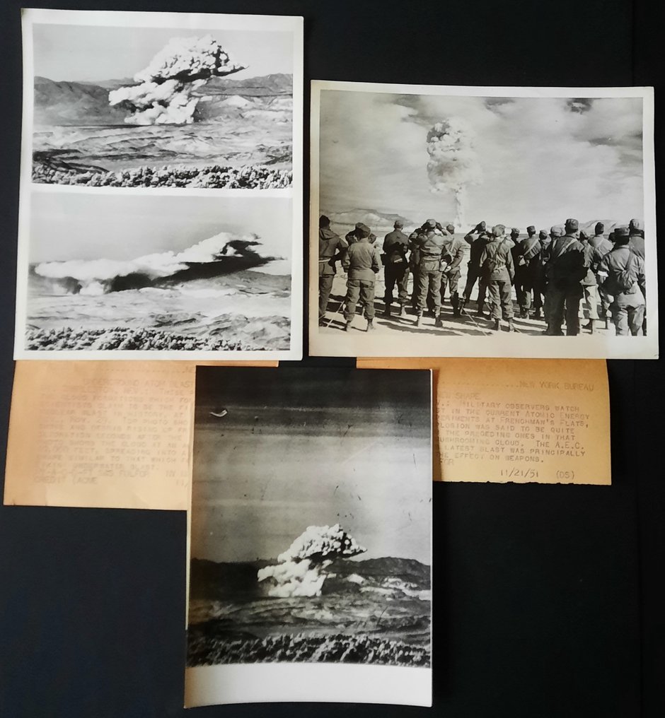 ACME - 3 Photographies Teste Nucleaires Charlestone,Las Vegas,Nevada 1951 #1.0