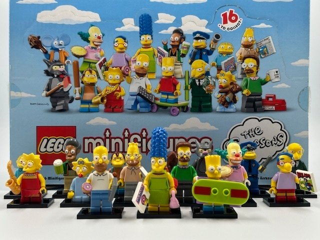 Lego - Minifigures - The LEGO Simpsons serie 1 (71005) - complete serie van 16 figuren - met originele doos - 2014 #1.0