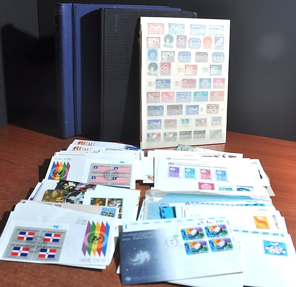 Națiunile Unite - Colecție în cărți de stoc, un album și FDC-uri și mai mult. #1.0